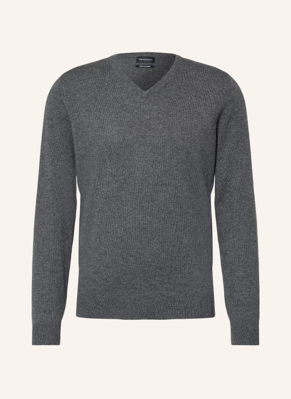 STROKESMAN'S Cashmere-Pullover DUNKELGRAU