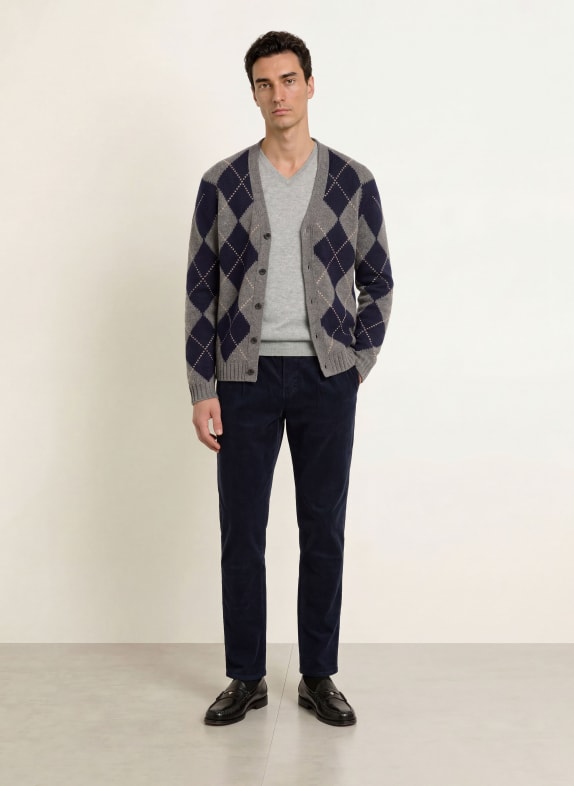 STROKESMAN'S Cashmere-Pullover GRAU