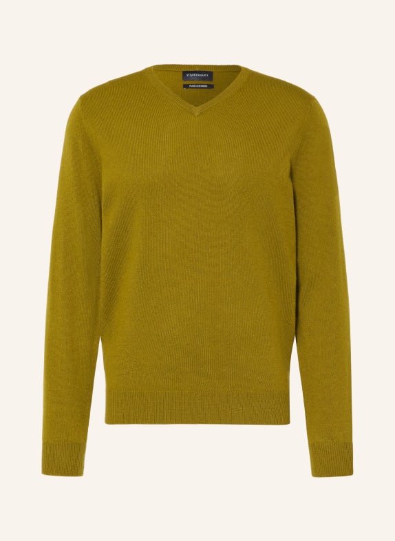 STROKESMAN'S Pull en cachemire OLIVE