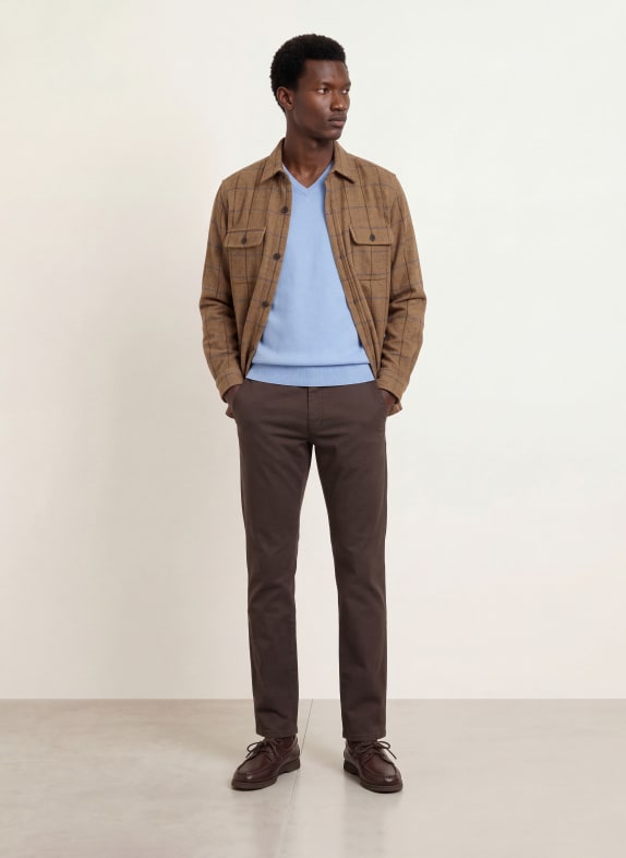 STROKESMAN'S Cashmere-Pullover HELLBLAU