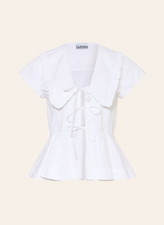 GANNI Blouse WHITE