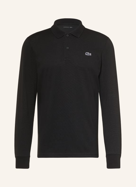 LACOSTE Knit polo shirt BLACK