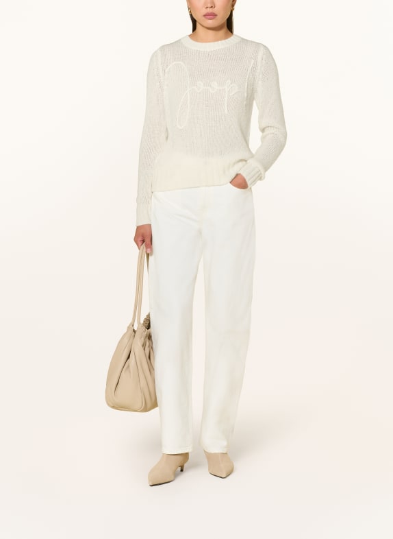 JOOP! Trui KORIN met alpaca WIT