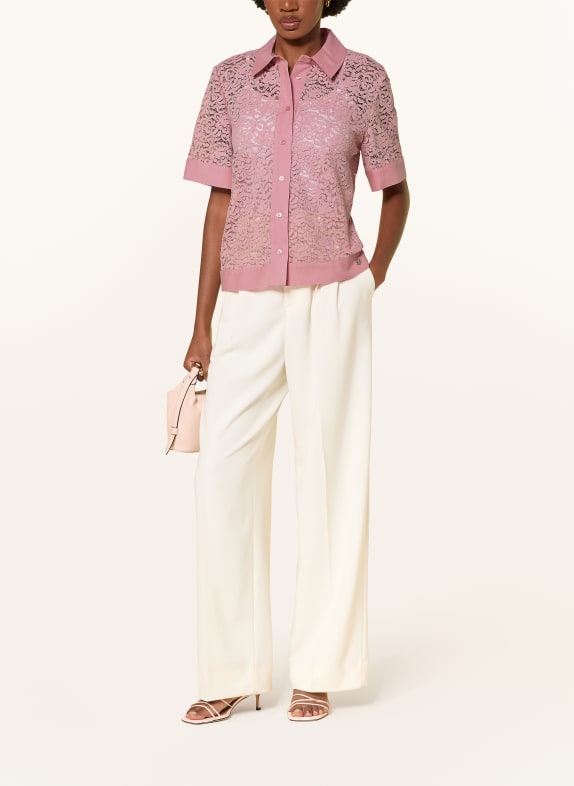 JOOP! BLANDINE-overhemdblouse van kant ROZE