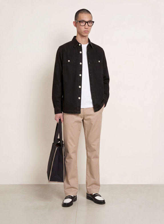 PAUL Jeanshemd Comfort Fit ZWART