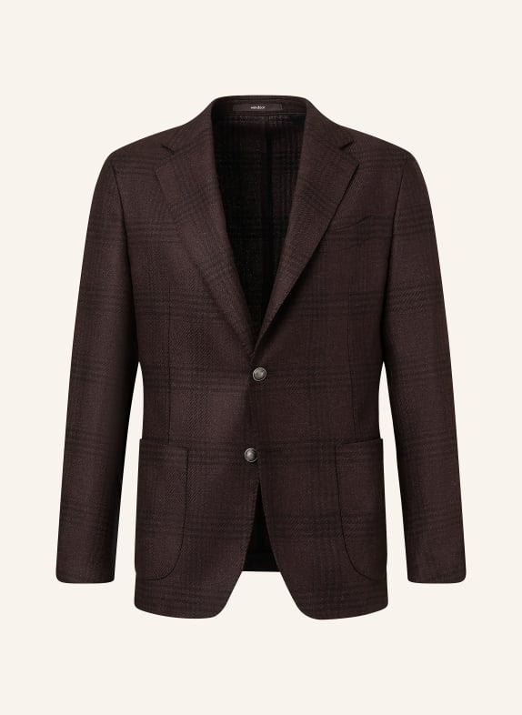 windsor. GIORNO Shaped Fit Blazer DARK RED / DARK GRAY