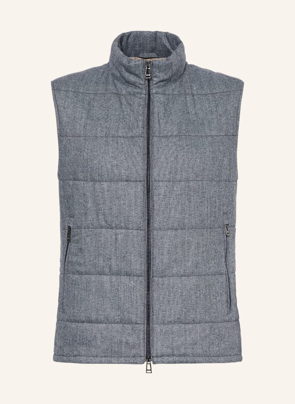 windsor. Gewatteerd vest ERCOLE BLAUW