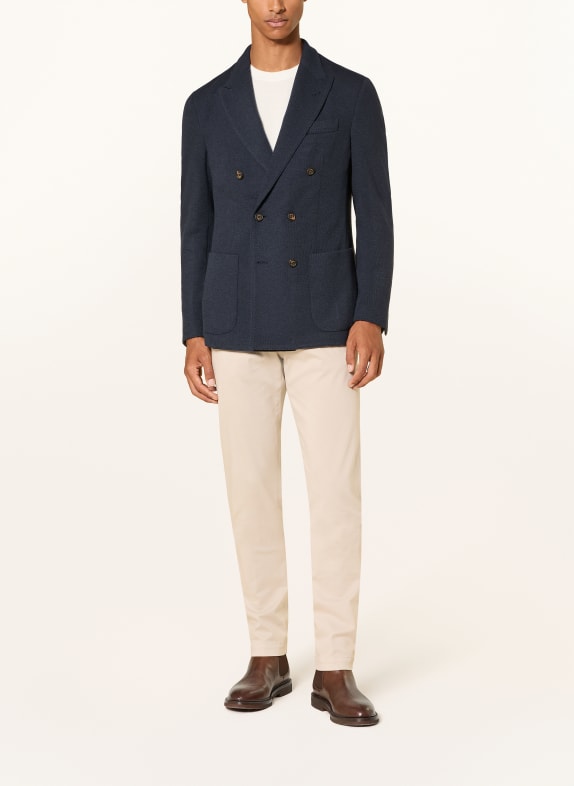 eleventy Jerseycolbert, extra slim fit DONKERBLAUW