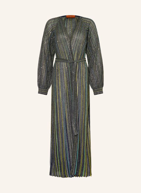 MISSONI Strickhülle mit Glitzergarn und Pailletten SCHWARZ / GRÜN / DUNKELBLAU