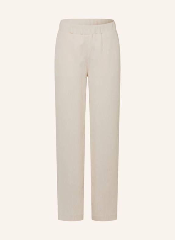 OPUS PANTS Wide-leg trousers MUCIA MOSS ECRU