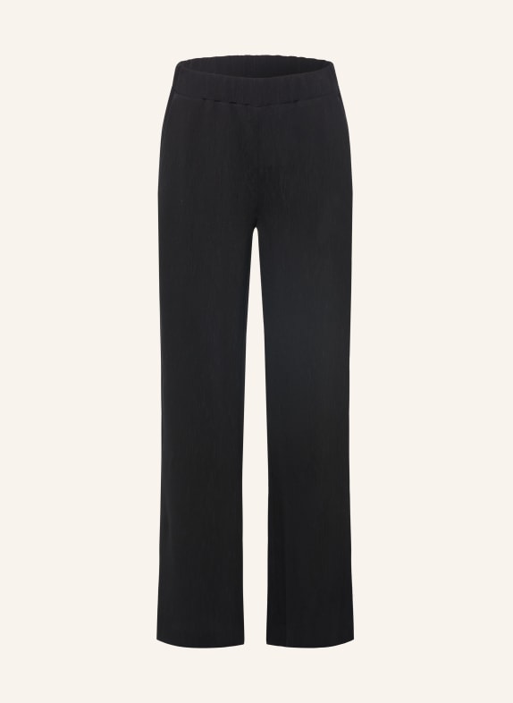 OPUS PANTS Wide-leg trousers MUCIA MOSS BLACK