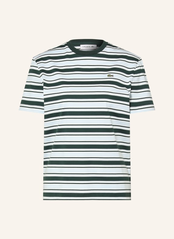 LACOSTE T-shirt LIGHT BLUE / DARK GREEN / WHITE