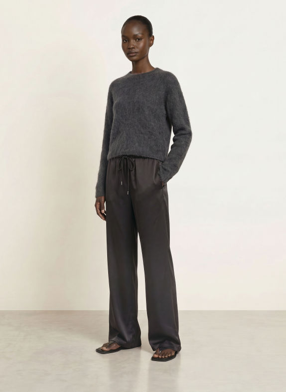 Juvia Pullover SOLEA mit Alpaka DUNKELGRAU