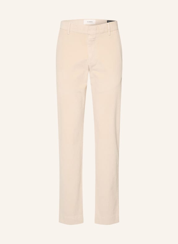 CLOSED CLIFTON Slim Fit Cord Pants ECRU