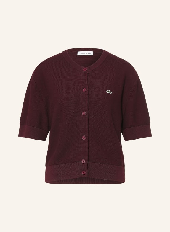 LACOSTE Cardigan ROȘU ÎNCHIS / VERDE