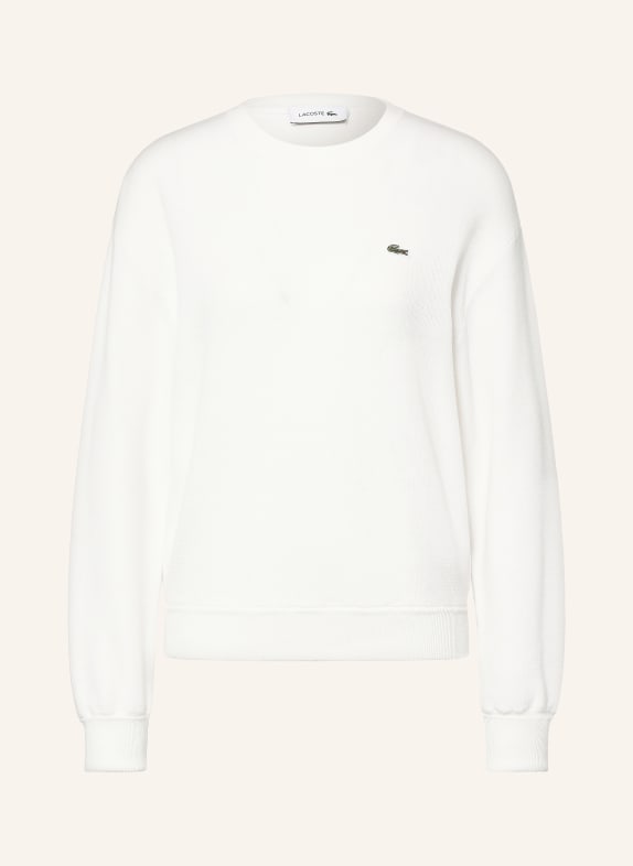 LACOSTE Pulovere ALB / VERDE ÎNCHIS