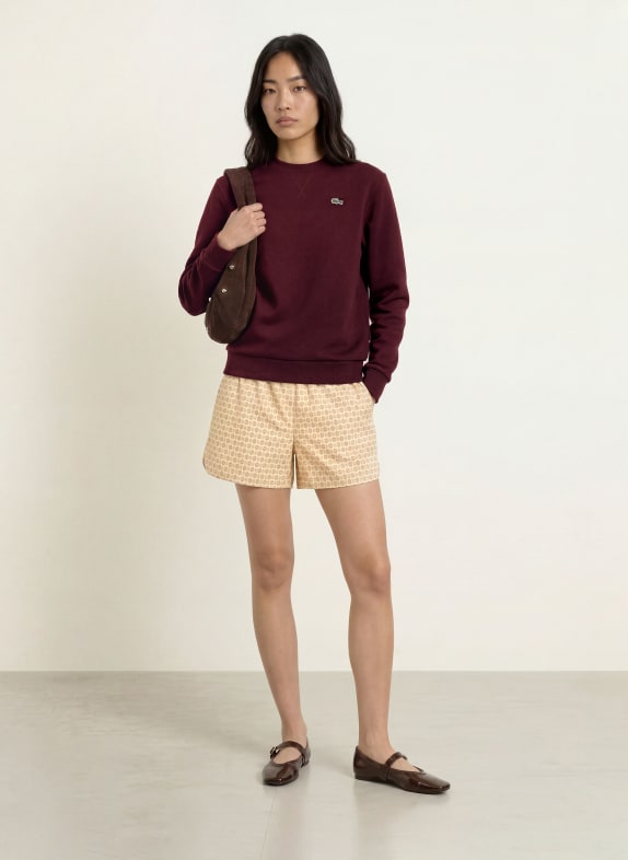 LACOSTE Sweatshirt DONKERROOD