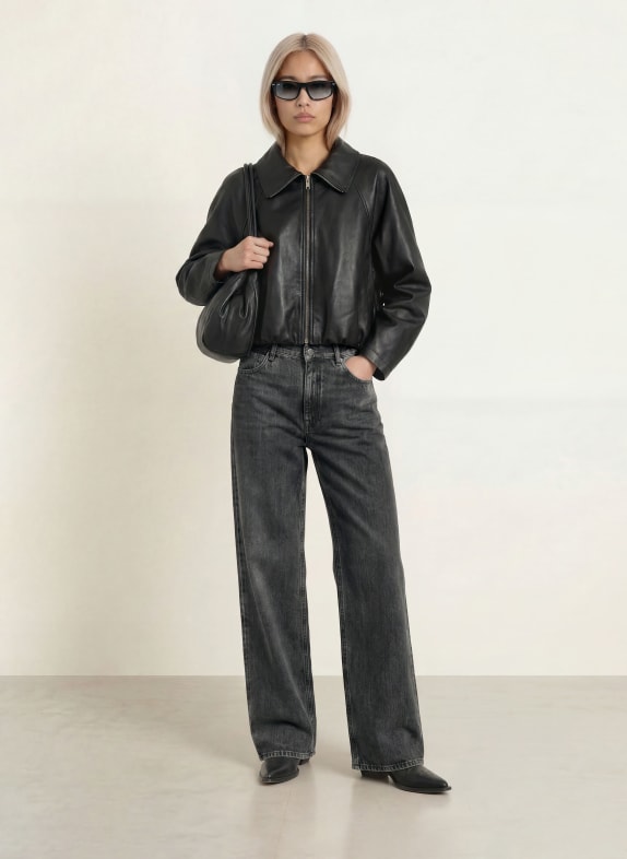 REPLAY Wide leg jeans CARY C097 DARK GREY
