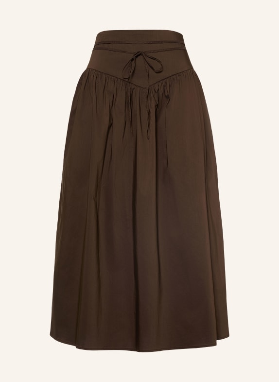 NEO NOIR Jupe ANAIS MARRON FONCÉ
