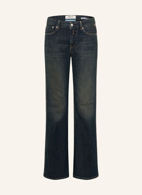 REPLAY Flared Jeans JANCE C007 DARK BLUE