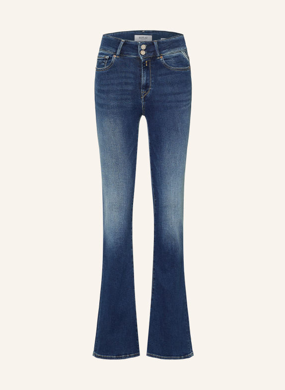 REPLAY Flared Jeans NEW LUZ C007 DARK BLUE