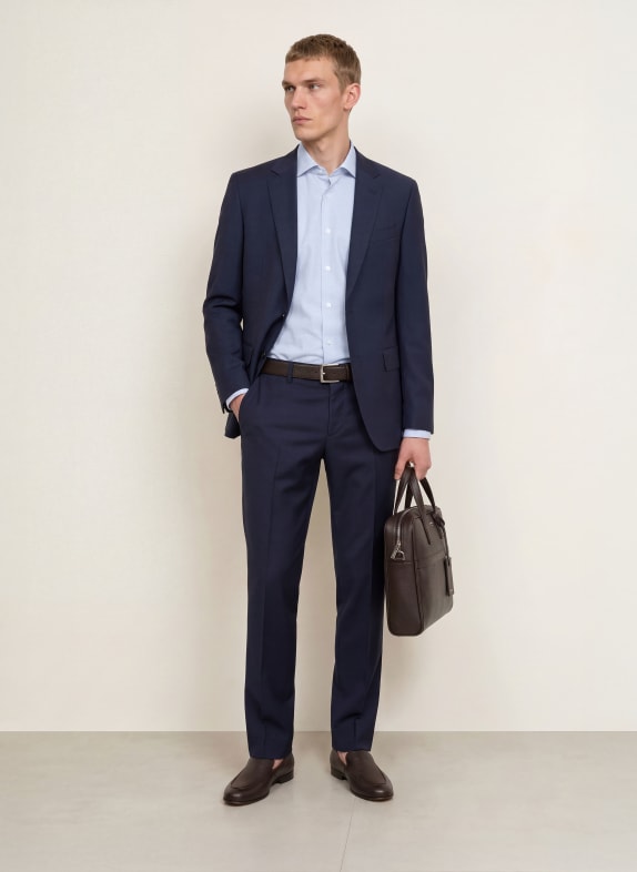 BOSS Overhemd JOE Regular Fit WIT / LICHTBLAUW