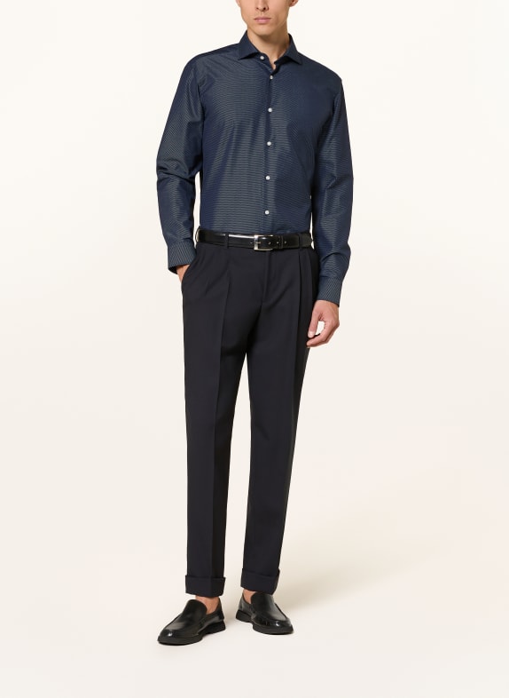 BOSS Overhemd JOE Regular Fit DONKERBLAUW