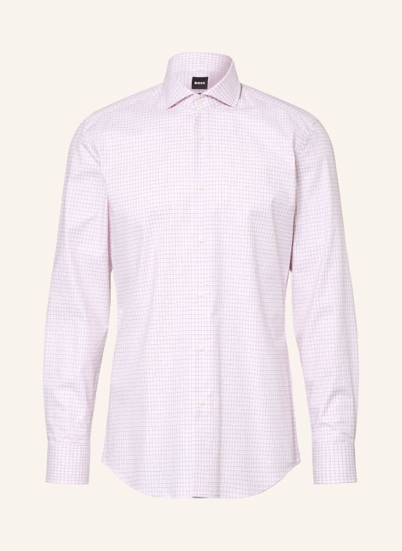 BOSS Koszula HANK Slim Fit BIAŁY / JASNORÓŻOWY / CIEMNOCZERWONY