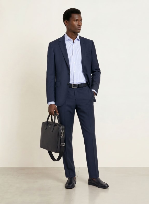 BOSS Overhemd HANK Slim Fit LICHTBLAUW / WIT / ZWART