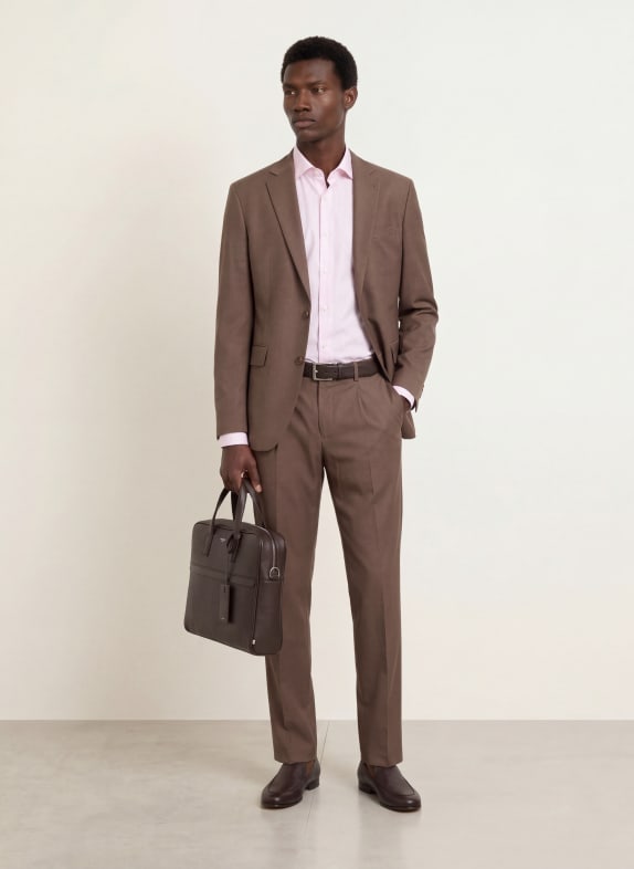 BOSS Overhemd HANK Slim Fit WIT / ROSE CLAIR