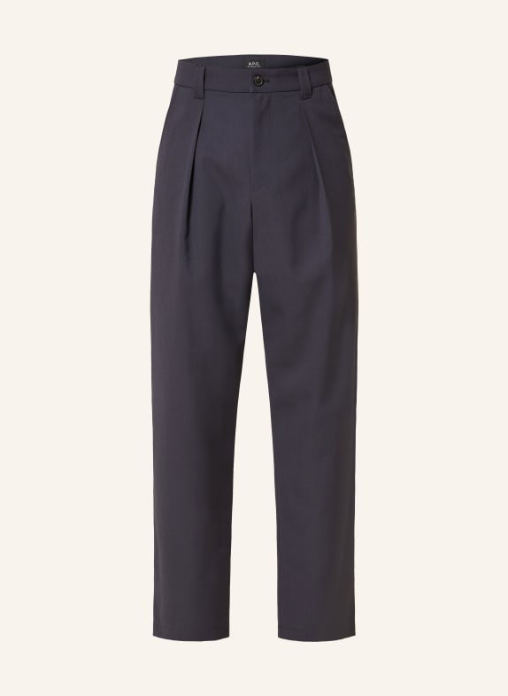 A.P.C. Pantaloni RENATO Wide Fit ALBASTRU ÎNCHIS