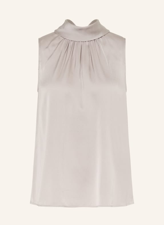 van Laack Top à nouer VL-CATALI en satin TAUPE