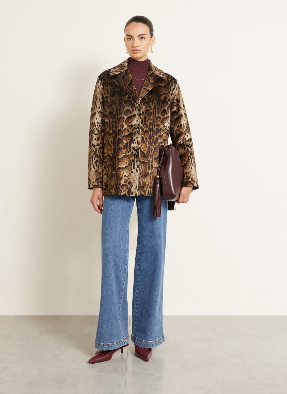 ETRO Velvet coat BROWN / CAMEL / BLACK