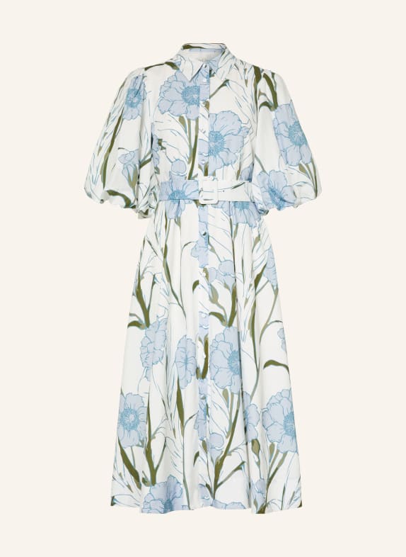 TED BAKER Robe chemise ALIMMA BLANC / BLEU GRIS / KAKI