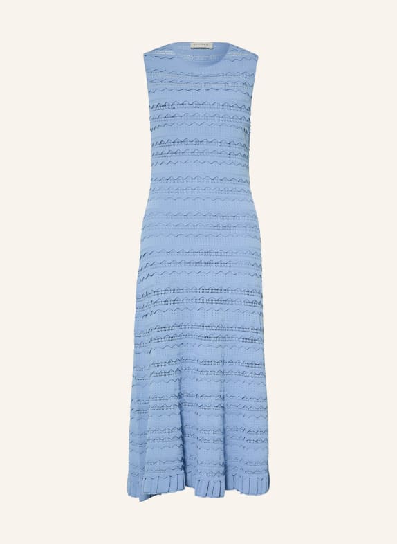 TED BAKER Strickkleid CAHRLIE mit Rüschen HELLBLAU
