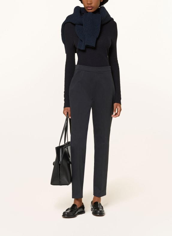 FABIANA FILIPPI Broek met sierstenen DONKERBLAUW
