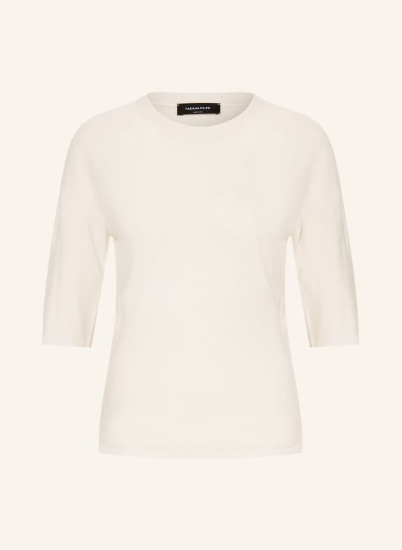 FABIANA FILIPPI Tricou tricotat cu paiete CREM