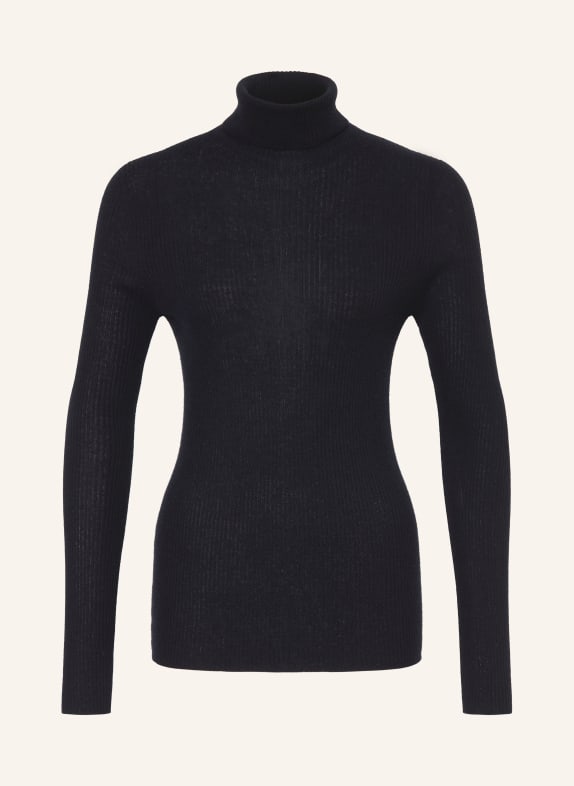 FABIANA FILIPPI Turtleneck sweater with merino wool DARK BLUE