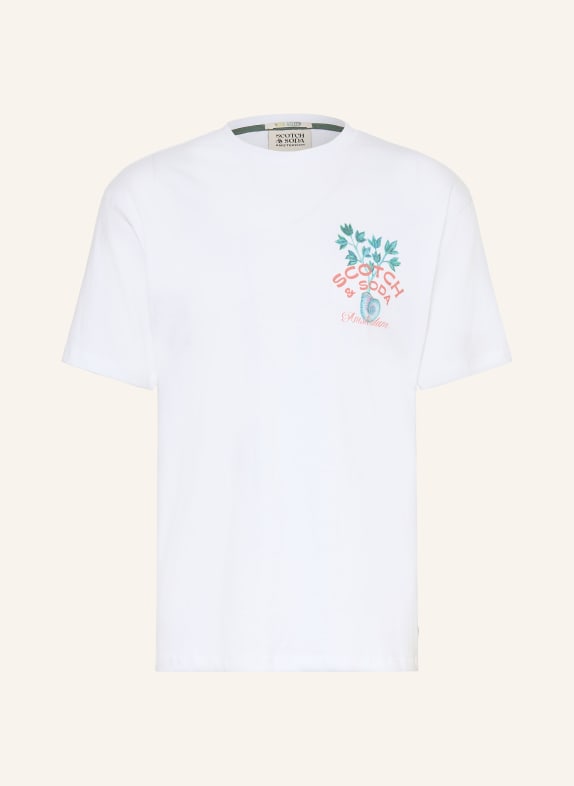 SCOTCH & SODA T-shirt BLANC / ROUGE / VERT