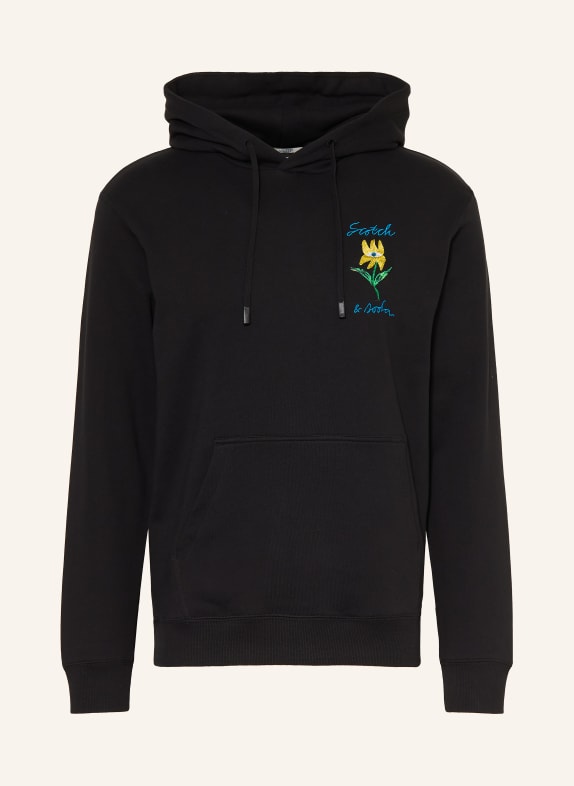 SCOTCH & SODA Hoodie SCHWARZ / GELB / GRÜN