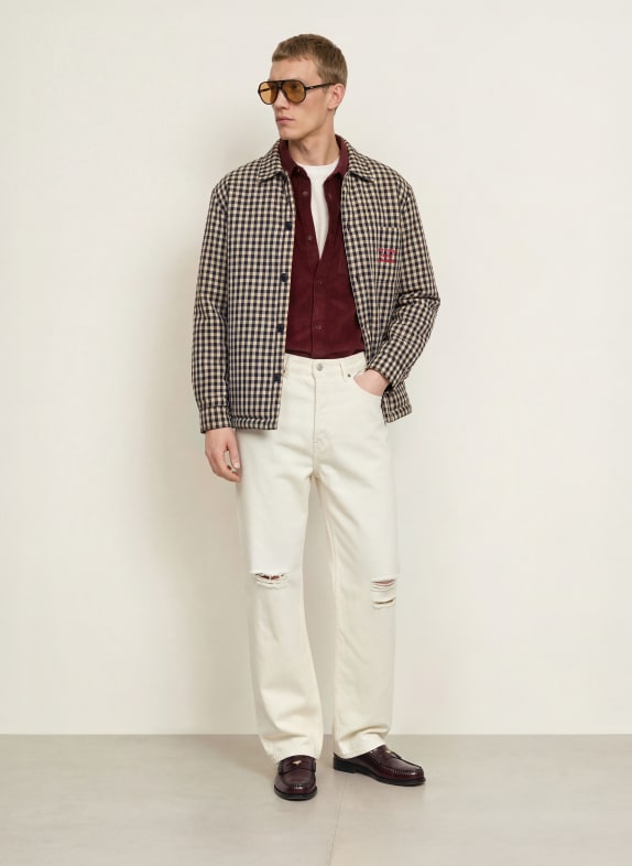 DRÔLE DE MONSIEUR Overjacket BEIGE / ROOD / DONKERBLAUW