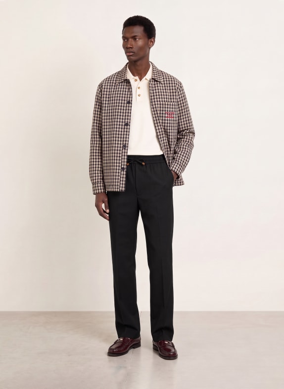 DRÔLE DE MONSIEUR Broek in joggingstijl, regular fit ZWART