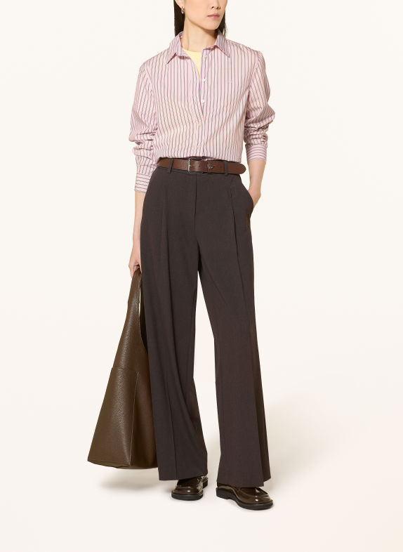 GANT Skjortebluse LYSERØD / BRUN / HVID