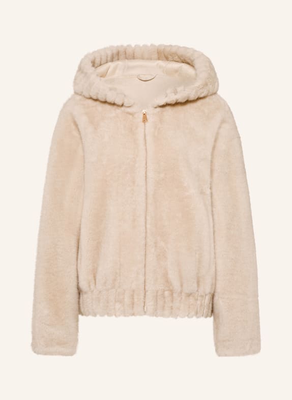 White Label Kunstfell-Jacke BEIGE