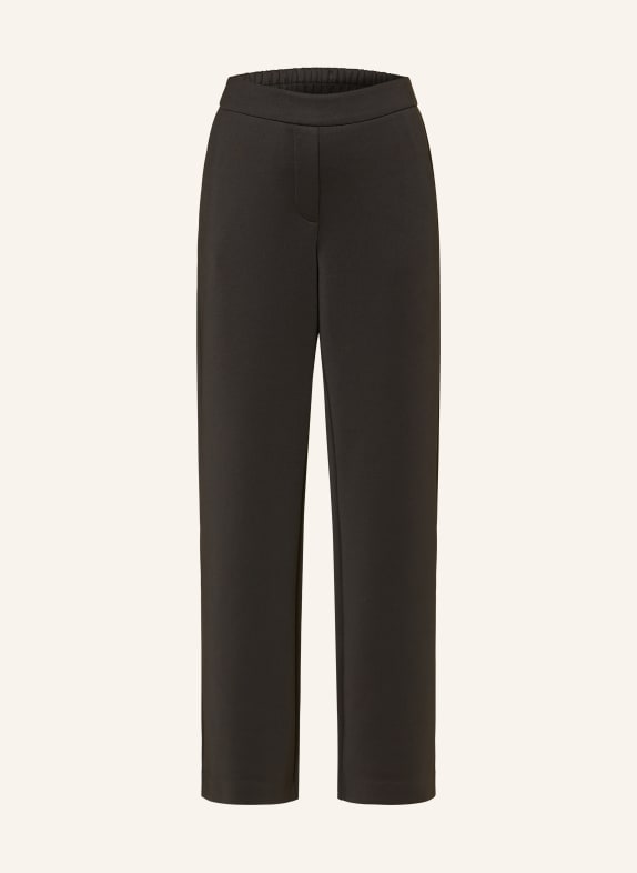 comma 7/8-length trousers made from jersey BLACK