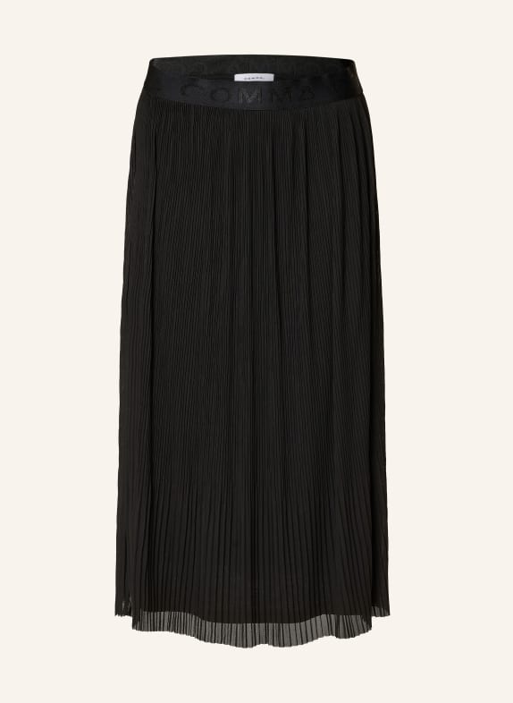 comma Pleated skirt BLACK