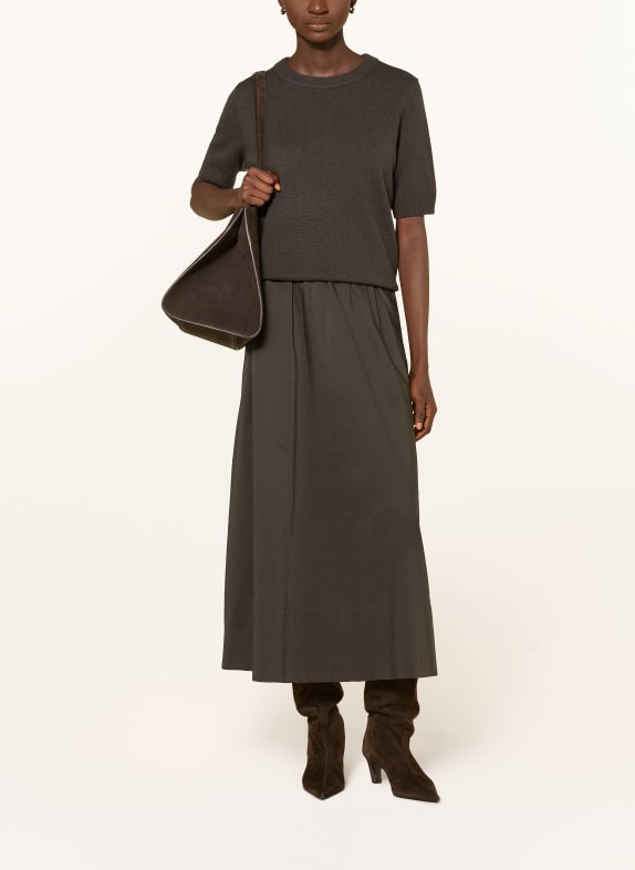 comma Gebreid shirt MARRON FONCÉ