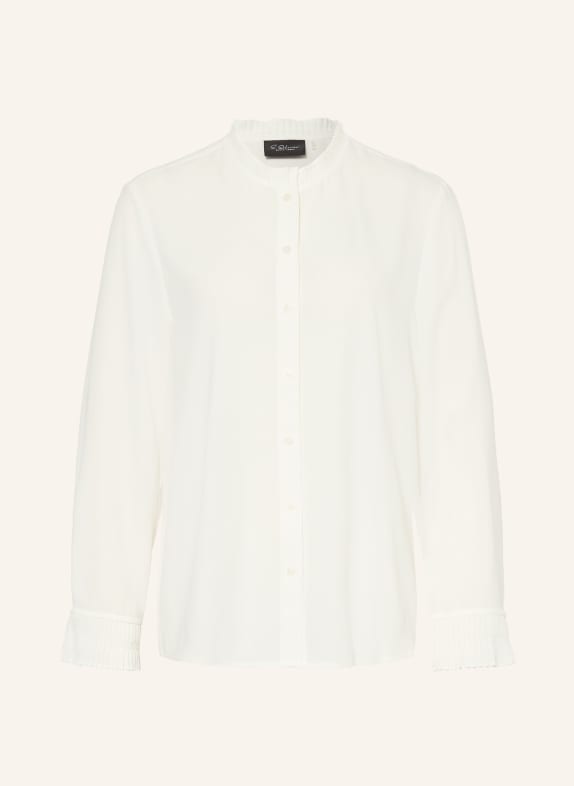 s.Oliver BLACK LABEL Blouse met plooien WIT