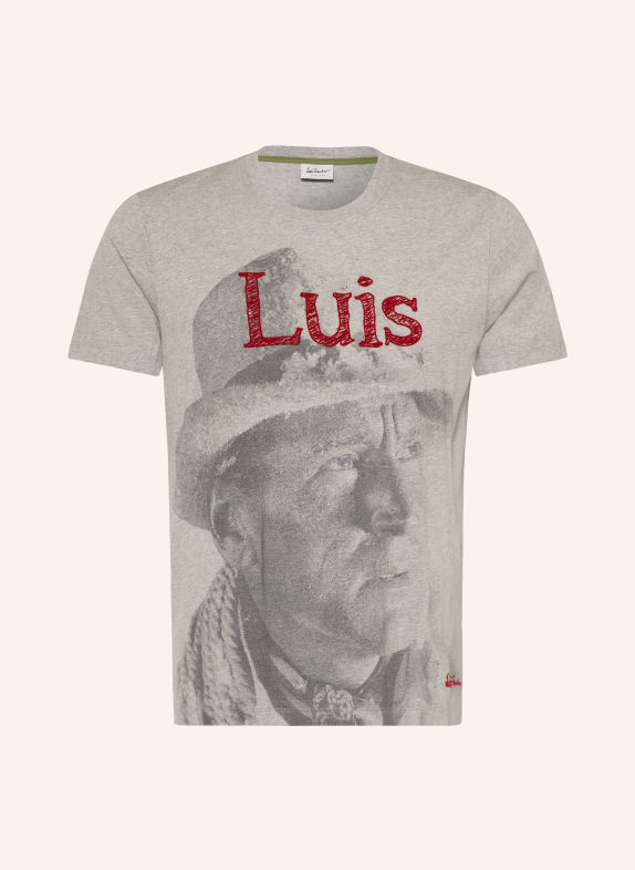 Luis Trenker T-Shirt LUFACE HELLGRAU / DUNKELGRAU / ROT
