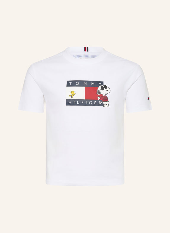 TOMMY HILFIGER T-shirt WHITE / DARK RED / DARK BLUE